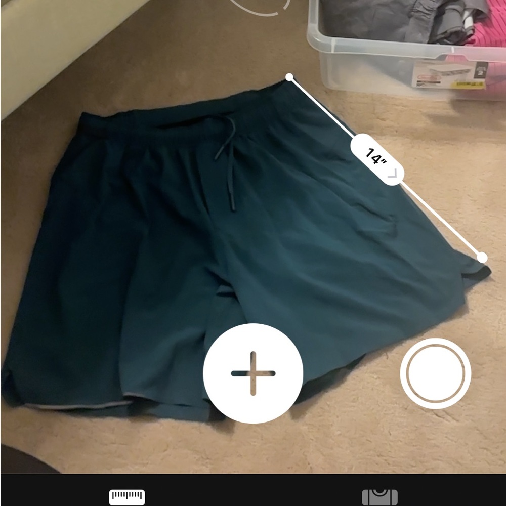 lululemon athletica Men's Deep Teal Athletic Shorts - Picture 7 of 7